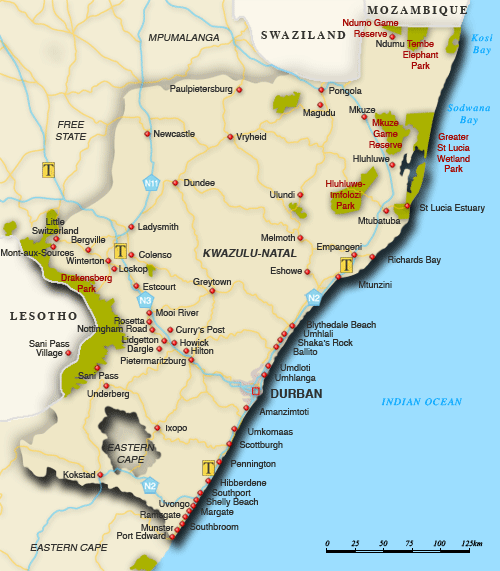 Kwazulu Natal Game Reserves, South Africa